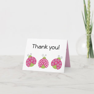 Adorable Sweetie Pie Ladybug Grußkarte Dankeskarte