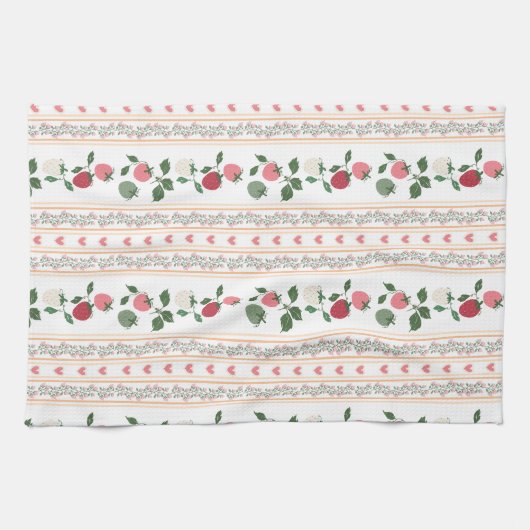 Adorable sweety old fashion botanical pattern geschirrtuch (Horizontal)