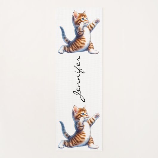 Adorable Tabby Cat Yoga Mat Yogamatte (Vorderseite)