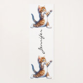 Adorable Tabby Cat Yoga Mat Yogamatte (Rückseite)