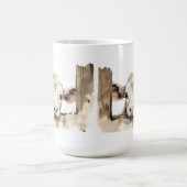 ADORABLE TAN CALF PEED ÜBER ZENZ KAFFEETASSE (Mittel)