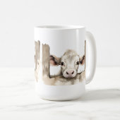 ADORABLE TAN CALF PEED ÜBER ZENZ KAFFEETASSE (VorderseiteRechts)