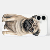 ADORABLE TAN MOPS PUPPY HUND Case-Mate iPhone HÜLLE (Rückseite (Horizontal))
