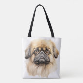 ADORABLE TAN PEKINGESE PUPPY HUND TASCHE (Rückseite)