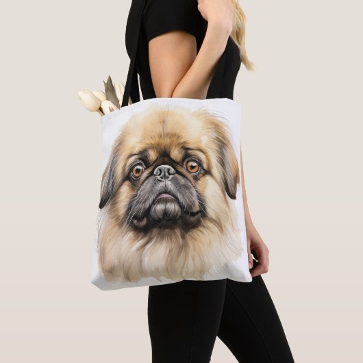 ADORABLE TAN PEKINGESE PUPPY HUND TASCHE (Von Nahem)