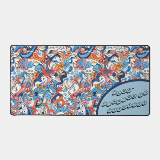 Adorable Tea Party Doodle, Schreibtischunterlage (Vorderseite)