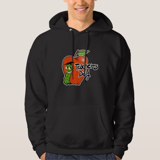 Adorable Teacher's Day Apple Design - Perfect for Hoodie (Vorderseite)