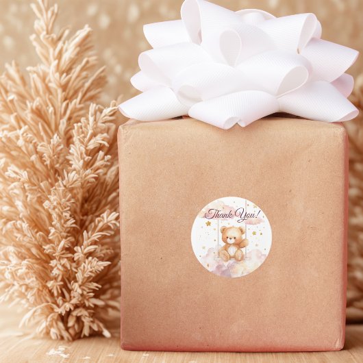 Adorable Teddy Bär - Danke Sticker