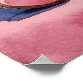 Adorable Teddy Bären Hugging Bunny mit Herz Poster (Ecke)