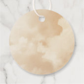 Adorable Teddy Bären über dem Mond Danke Geschenkanhänger (Rückseite)