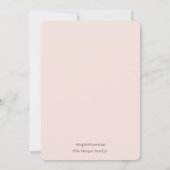 Adorable Teddy Bear 1. Geburtstag - Custom Einladung (Rückseite)