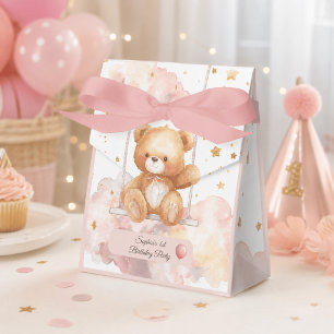 Adorable Teddy Bear 1. Geburtstag Geschenkschachtel