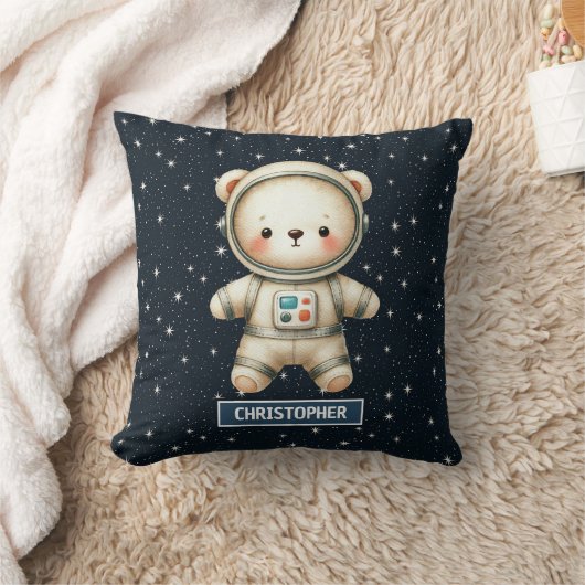 Adorable Teddy Bear Astronaut Kissen für Baby Boy (Decke)