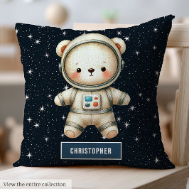 Adorable Teddy Bear Astronaut Kissen für Baby Boy
