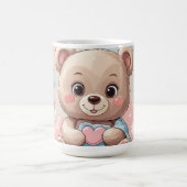 Adorable Teddy Bear Baby - Soft Pastell Design Kaffeetasse (Mittel)