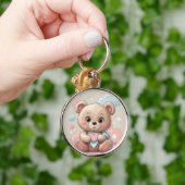 Adorable Teddy Bear Baby - Soft Pastell Design Schlüsselanhänger (Hand)