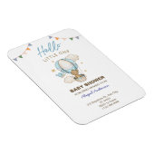 Adorable Teddy Bear Boy Kid Baby Shower Invitation Magnet (Rechte Seite)