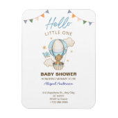 Adorable Teddy Bear Boy Kid Baby Shower Invitation Magnet (Vertikal)