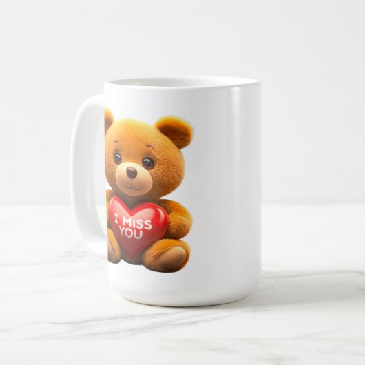 Adorable Teddy bear I miss you Kaffeetasse (Vorderseite Links)