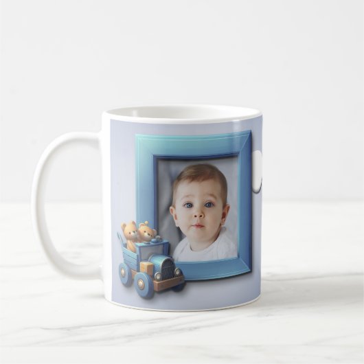 Adorable Teddy Bear Truck Customizable Design Kaffeetasse (Links)