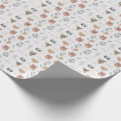 Adorable Teddy Pattern Gift Wrap for All Occasions Geschenkpapier (Ecke)
