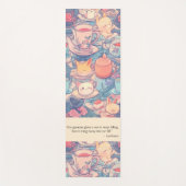 Adorable Tee Party Doodle Yogamatte (Vorderseite)