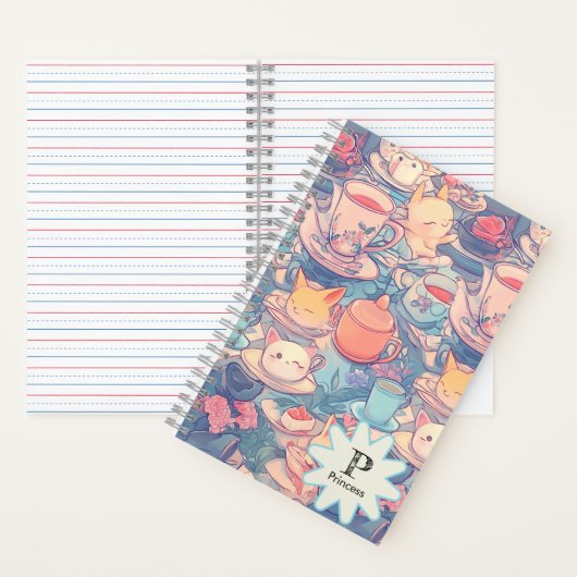 Adorable Tee Party Doodles Notizblock (Innen)