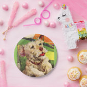 Adorable Terrier Hund der 40er Jahre Pappteller (Party)