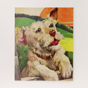 Adorable Terrier Hund der 40er Jahre Puzzle