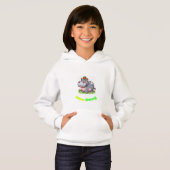 Adorable Thai Baby Hippo Hoodie - Moo Deng (Vorne ganz)