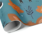 Adorable Tiere Geschenkpapier (Rolleneckpunkt)