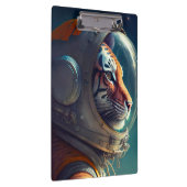 Adorable Tiger Astronaut Klemmbrett (Rechts)