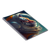 Adorable Tiger Astronaut-Notebook Notizblock (Rechte Seite)