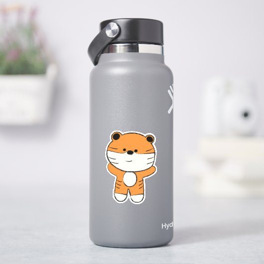 Adorable Tiger Aufkleber (HydroFlask)