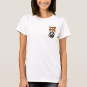 Adorable Tiger Cub Executive in Business Suit T-Shirt (Vorderseite)