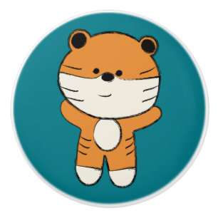 Adorable Tiger Keramikknauf
