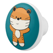 Adorable Tiger Keramikknauf (Rechts)