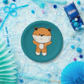 Adorable Tiger Pappteller (Party)