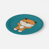 Adorable Tiger Pappteller (Schrägansicht)