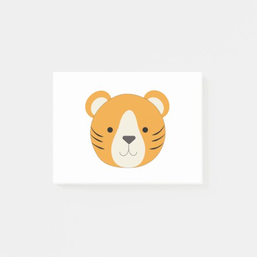 Adorable Tiger Post-it Klebezettel (Vorderseite)
