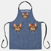 Adorable Tiger Tabby Cat All-over Print-Schürze Schürze (Vorderseite)