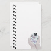 Adorable Tiny Newborn Puppy Stationery Briefpapier (Vorne/Hinten)