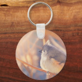 Adorable Titmaus Bird Schlüsselanhänger (Vorderseite)