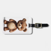 Adorable Travel Companion: Teddy Bären Gepäckmarke Gepäckanhänger (Vorderseite horizontal)