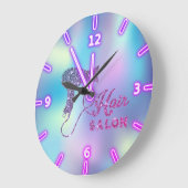 Adorable Trendy Ombre Haartrockner Große Wanduhr (Winkel)