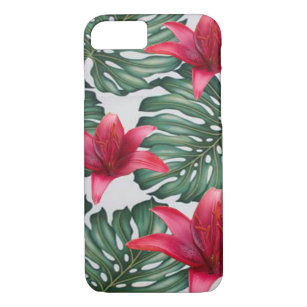 Adorable Tropical Palm Hawaiian Hibiskus iPhone 8/7 Hülle