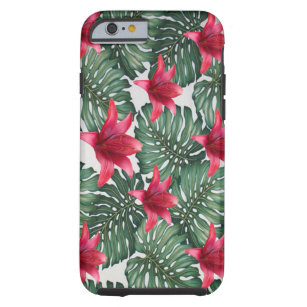 Adorable Tropical Palm Hawaiian Hibiskus Tough iPhone 6 Hülle