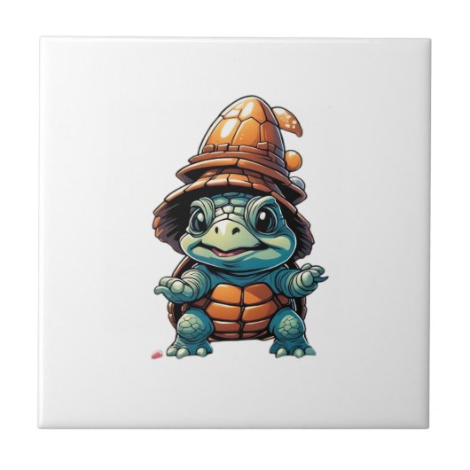 Adorable Turtle in Halloween Mood Essential T-Shir Fliese (Vorderseite)