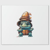 Adorable Turtle in Halloween Mood Essential T-Shir Geschenkpapier (Flach)