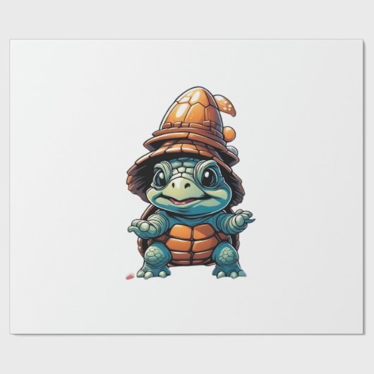 Adorable Turtle in Halloween Mood Essential T-Shir Geschenkpapier (Flach)
